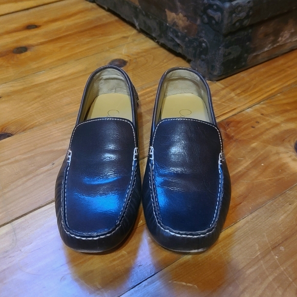 Women's Brown Leather Loafers, Size 8.5 US - Picture 2 of 7